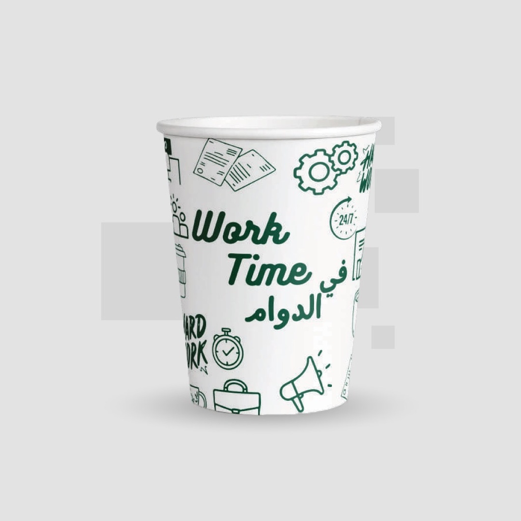 اكواب ورقية 7 اونص في الدوام